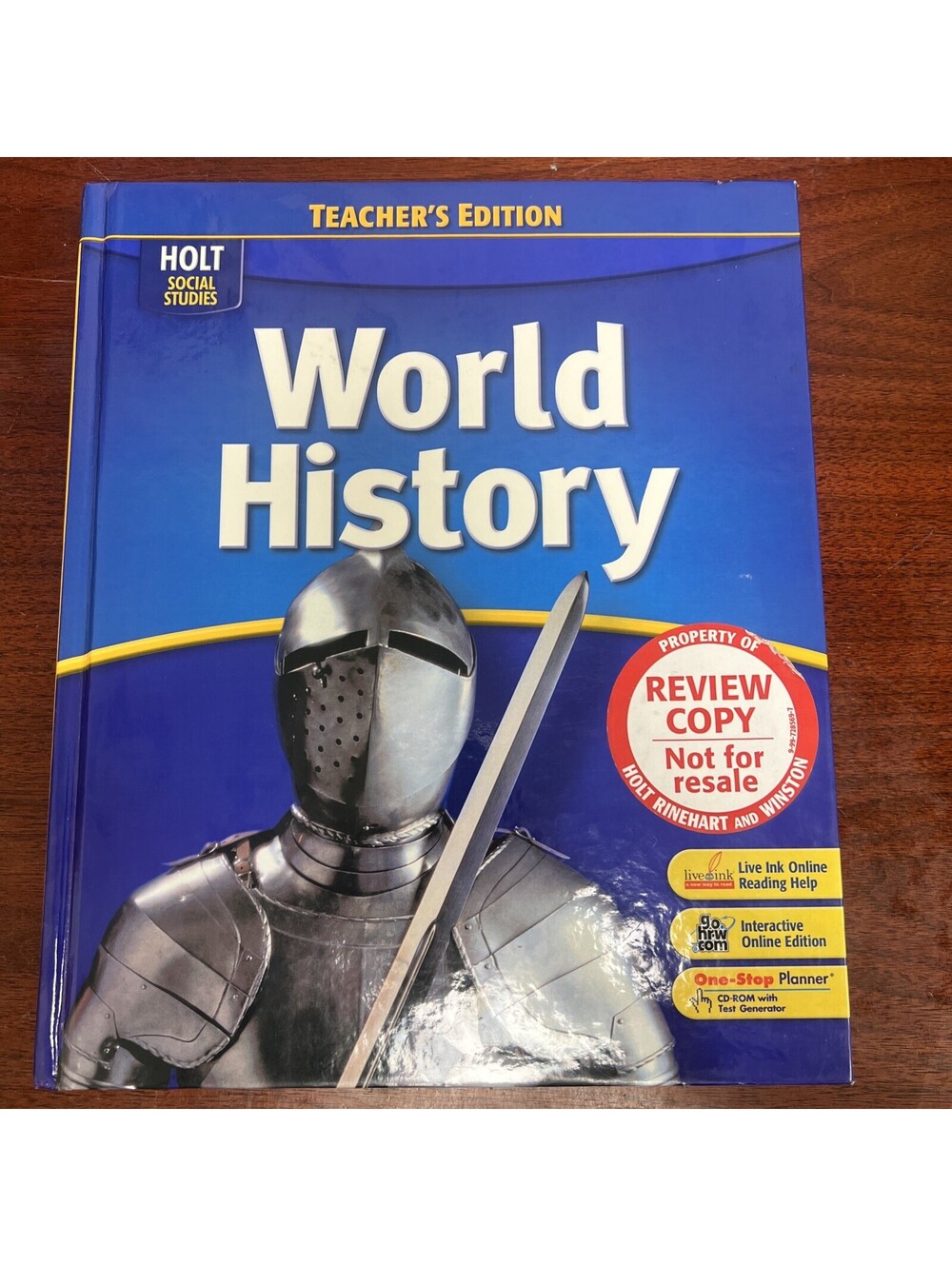 TEACHER'S EDITION HOLT SOCIAL STUDIES: WORLD HISTORY 2008 By Rinehart And VG